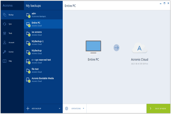 acronis true image 2016 try and decide problem