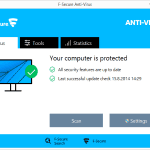 F-Secure Anti-Virus for Mac dashboard