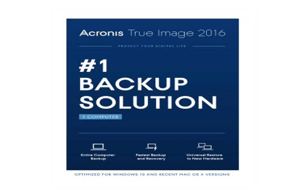 backup acronis true image 2016
