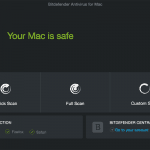 Bitdefender antivurs for Mac Dashboard 2017