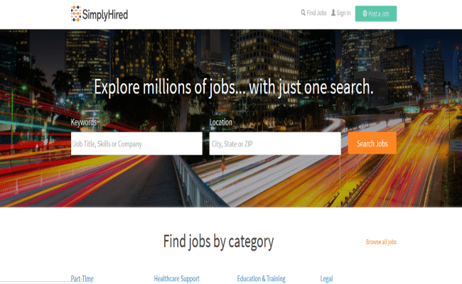 SimplyHired job search