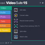 Movavi video suite dashboard