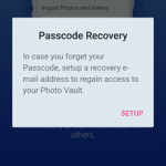 Secret Photo Vault Password Recovery
