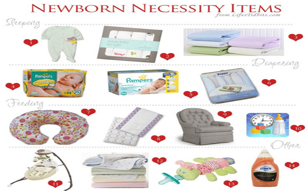 newborn baby necessities