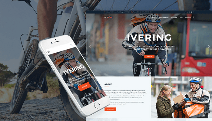 Bike Courier WordPress Theme
