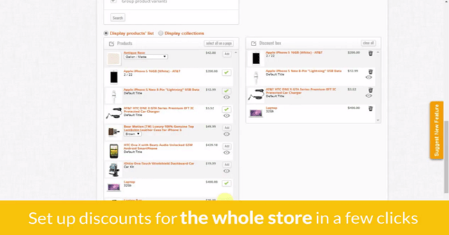 Bulk Discounts Sales Scheduler Shopify App Combinations