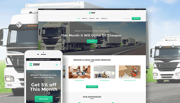Delivery Services WordPress Theme