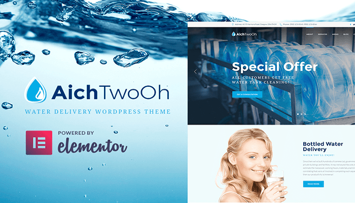 Water Delivery WordPress Theme