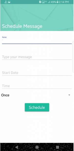 WhatsApp schedule message message