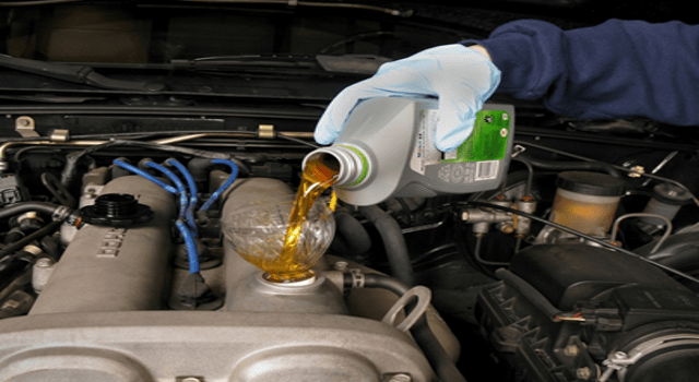 Engine oil and coolant