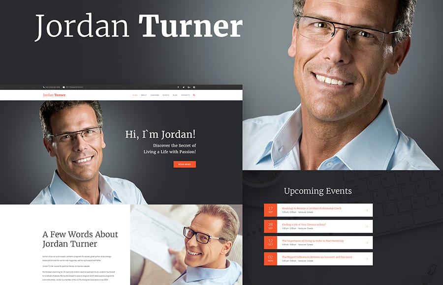 Jordan Turner - Life Coaching WordPress Theme