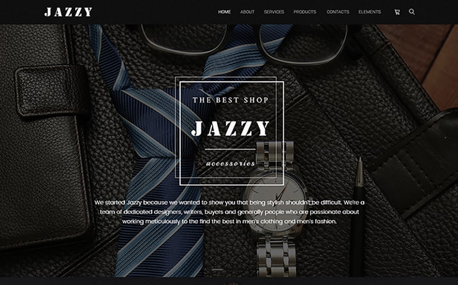 Jazzy - Men's Accessories Shop WooCommerce Theme