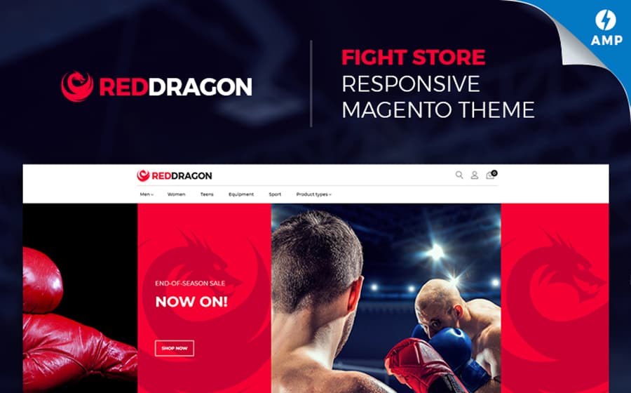 RedDragon - Martial Arts Shop Magento Theme