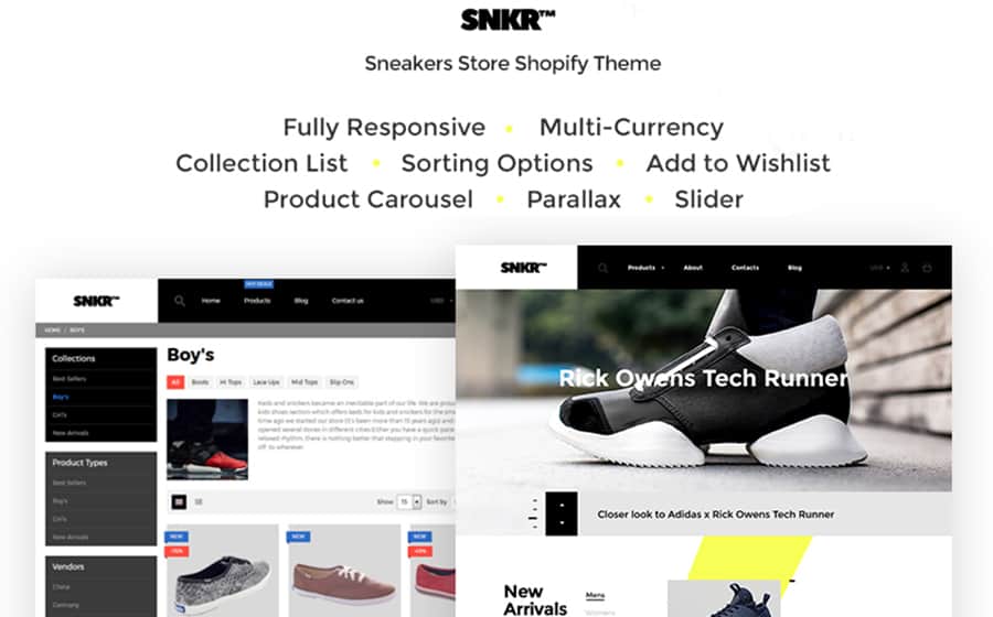 SNKR - Sneakers Store Shopify Theme