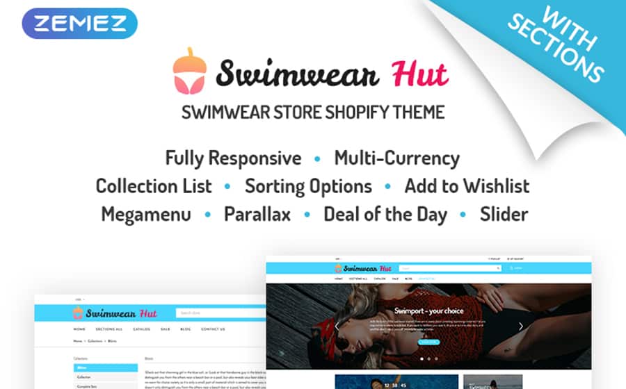 Swimwear Hut - Swimwear Store Shopify Theme