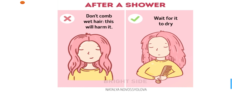 after shower