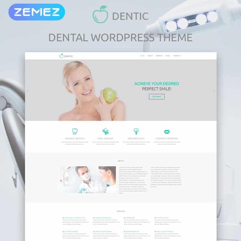 Dentist WordPress Template    