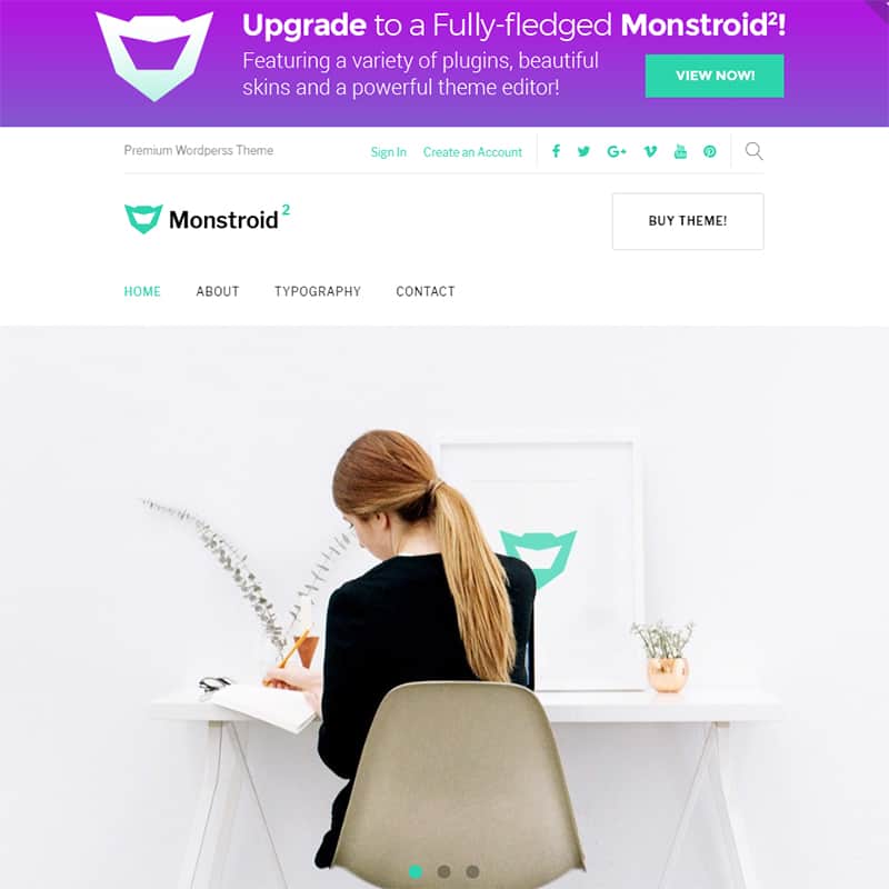 Monstroid 2 Lite - free WordPress theme WordPress Theme