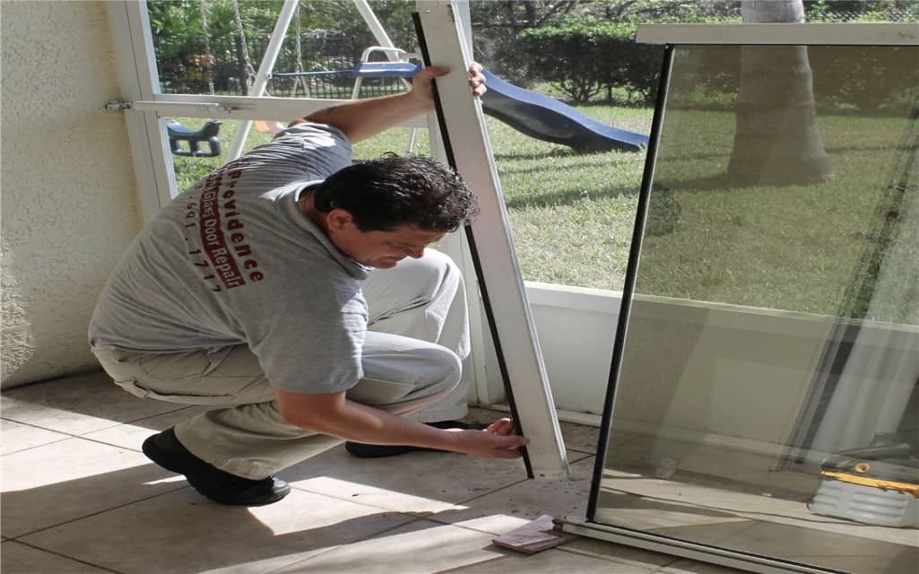 repairing patio door