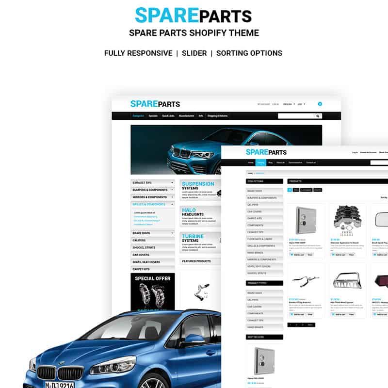 Spare Parts Shopify Theme