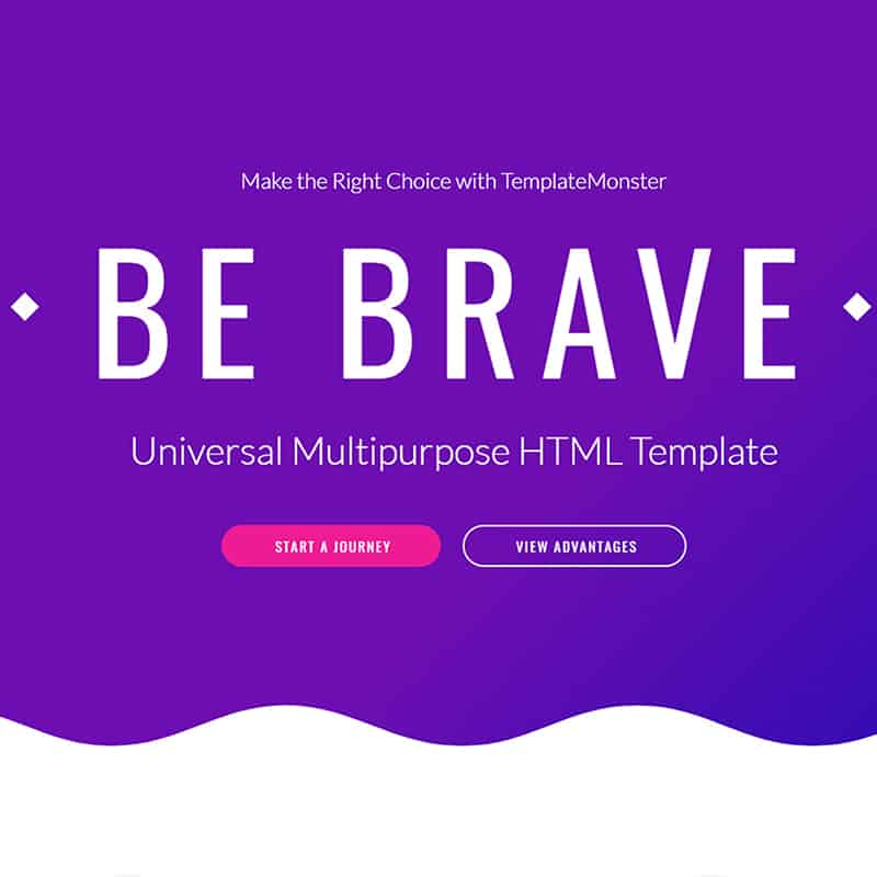 Brave Responsive Multipurpose Website Template    