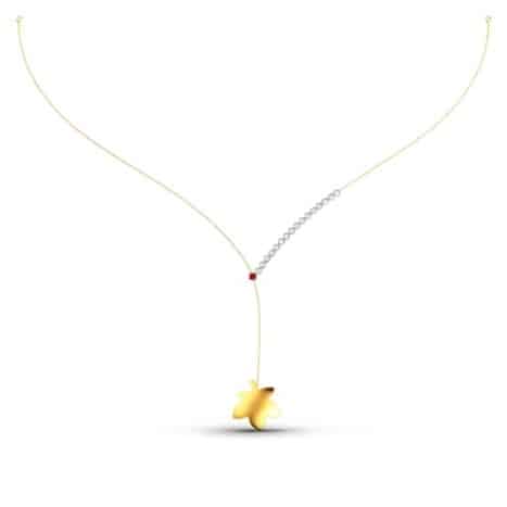 Maple Hanging Diamond Necklace