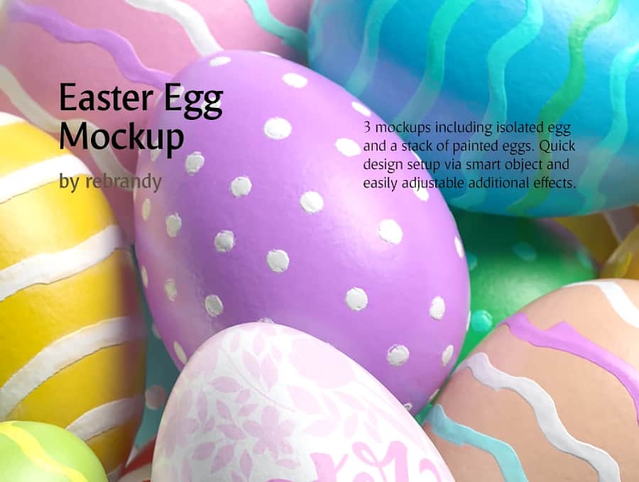 Easter Egg Product Mockup