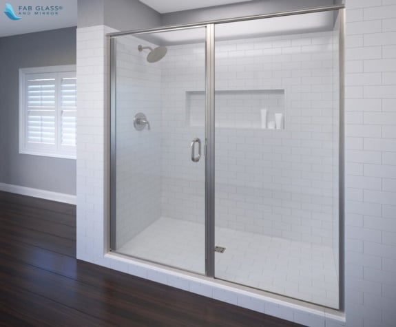 Framed sliding glass shower doors