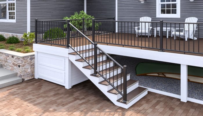 Choose the deck stair style for your home