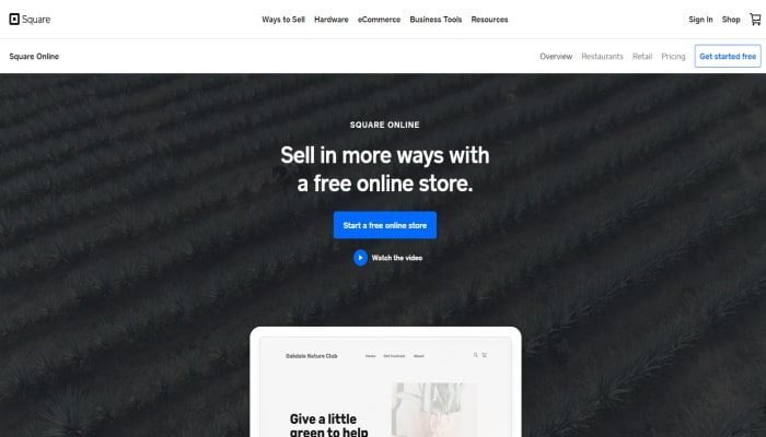 best e-Commerce platform Square Online