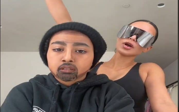 Kim Kardashian daughter transforms into a copy of Kanye West