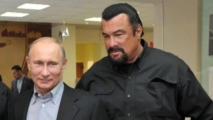 Vladimir Putin and Steven Seagal in Moscow