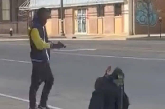 shooting a homeless person