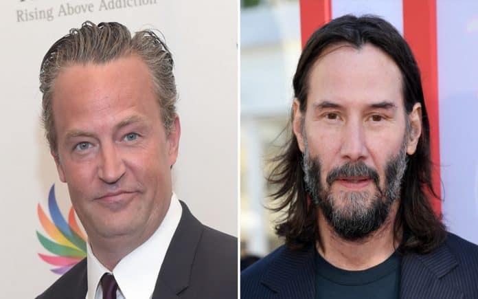Friends star pulls Keanu Reeves' name out of his book